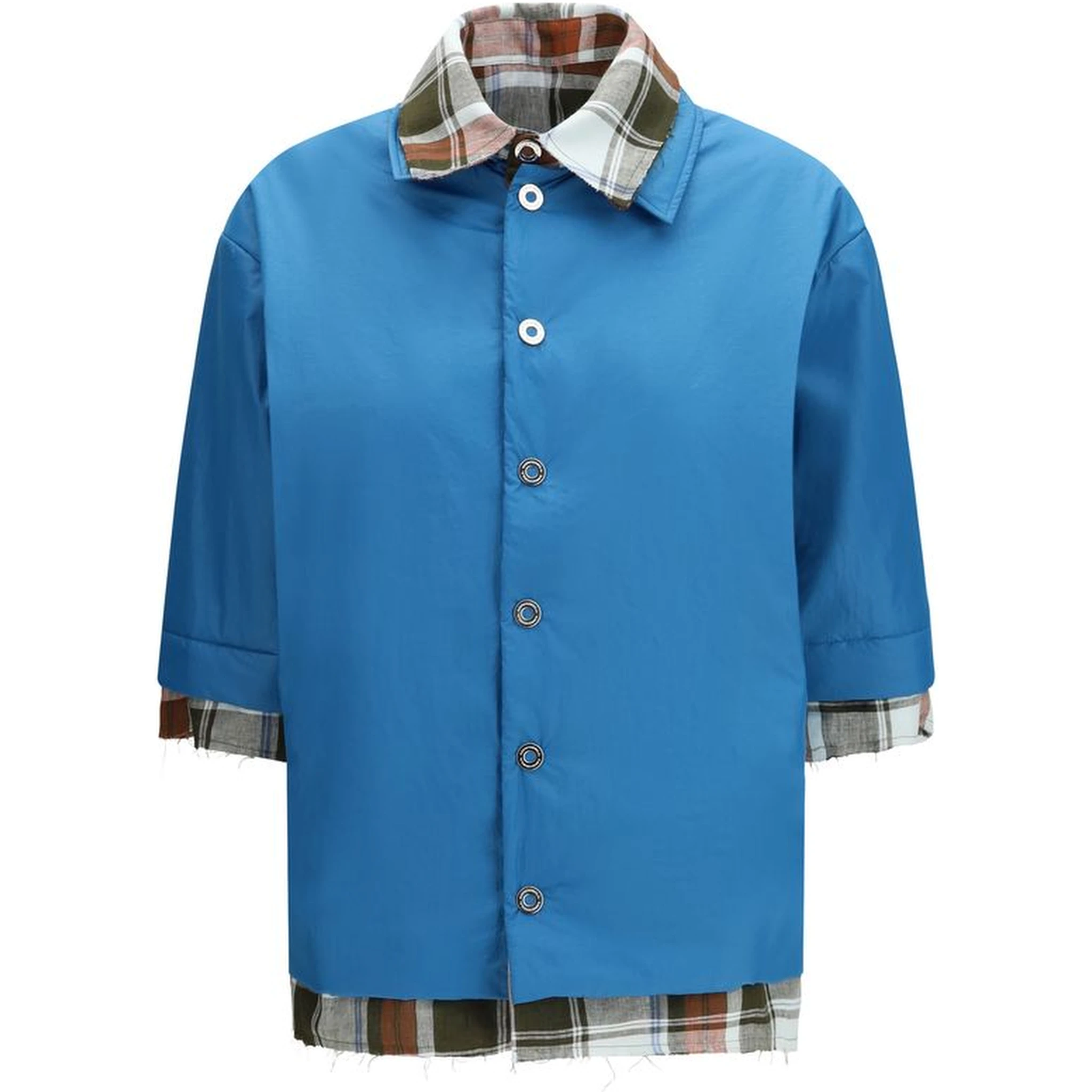 Blue Polyamide Dress Shirt