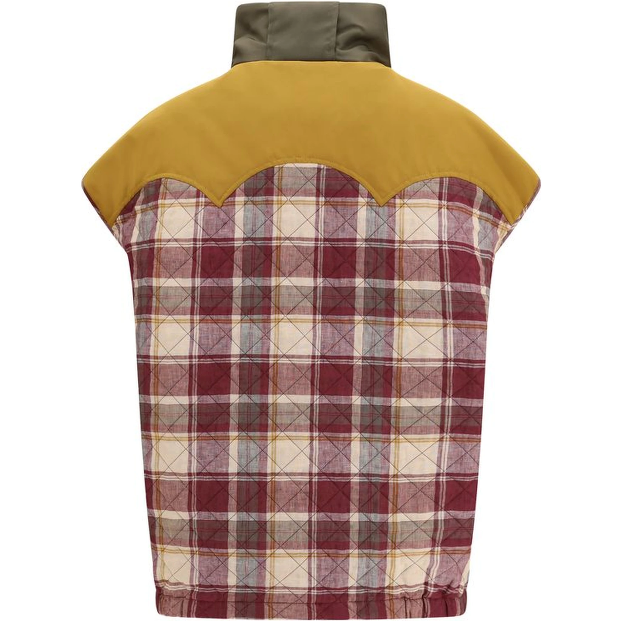 Red Polyamide Sleveless Jacket