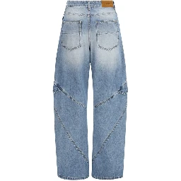 Blue Cotton Jeans Denim