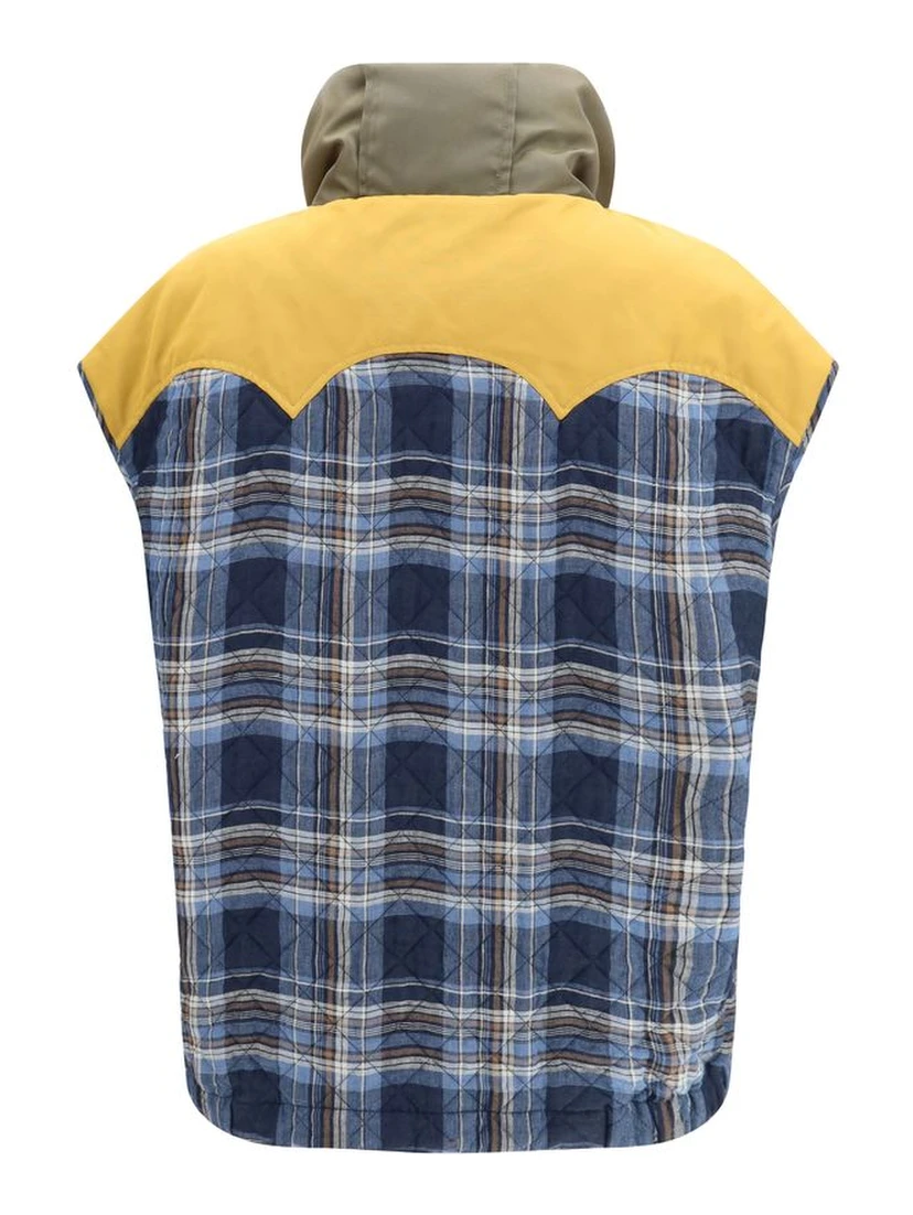 Blue Polyamide Jackets And Coat