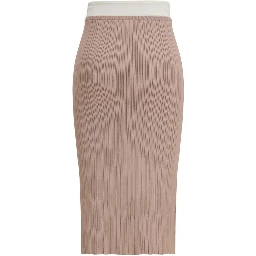 Multicolor Viscose Midi Skirt