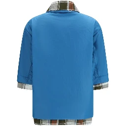 Blue Polyamide Dress Shirt