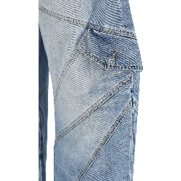 Blue Cotton Jeans Denim