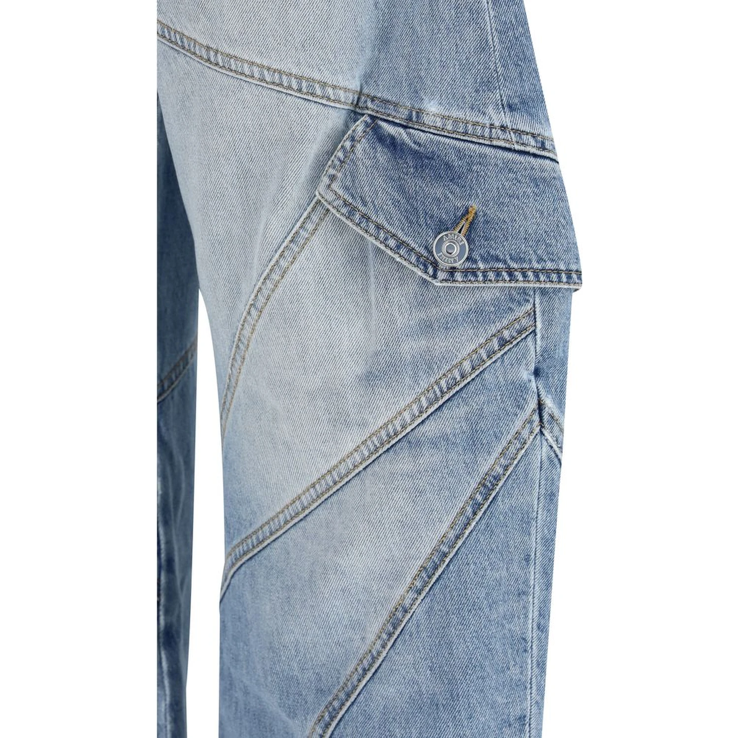 Blue Cotton Jeans Denim