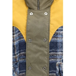 Blue Polyamide Jackets And Coat