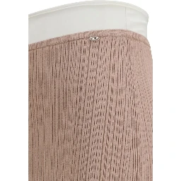 Multicolor Viscose Midi Skirt