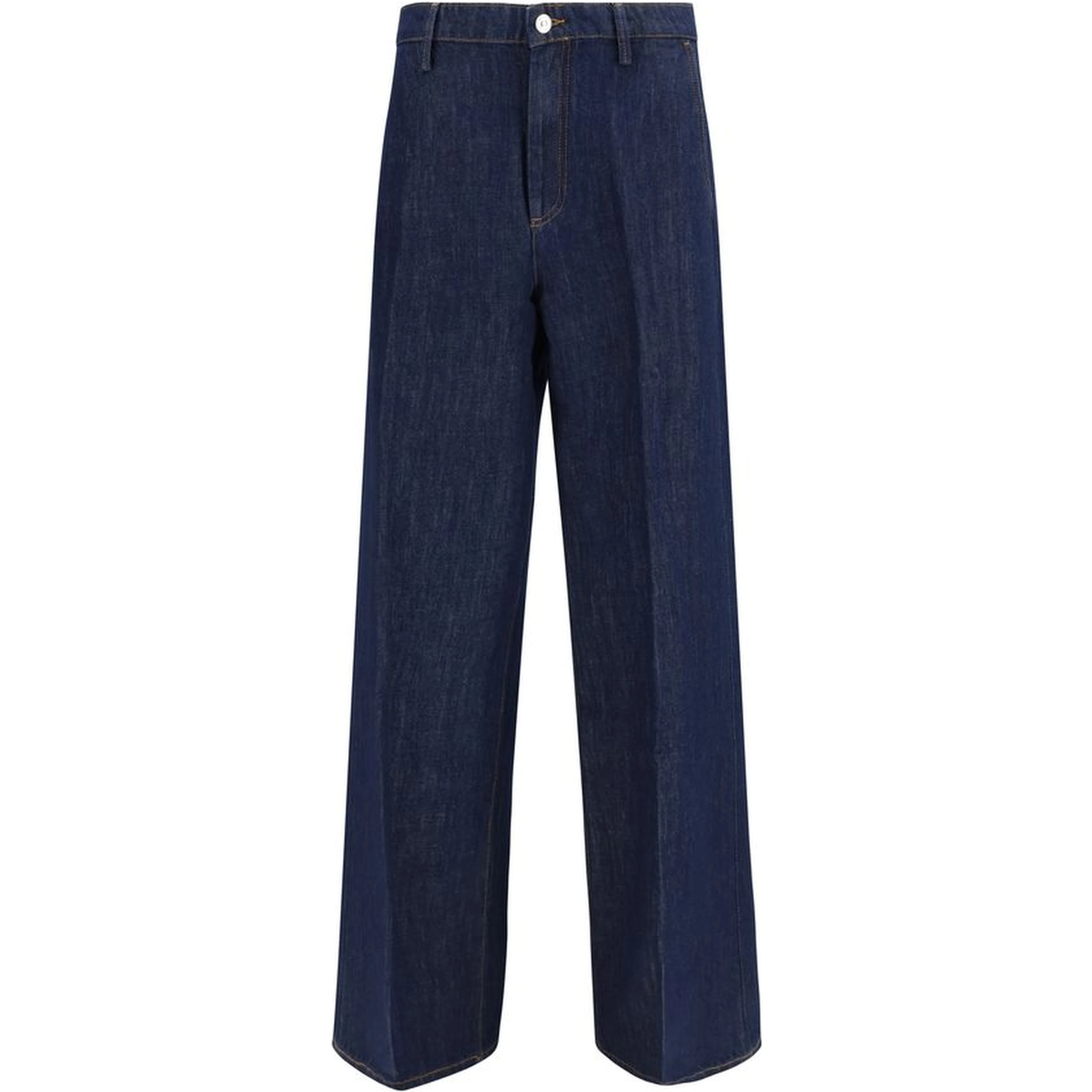 Blue Cotton Bermuda Shorts