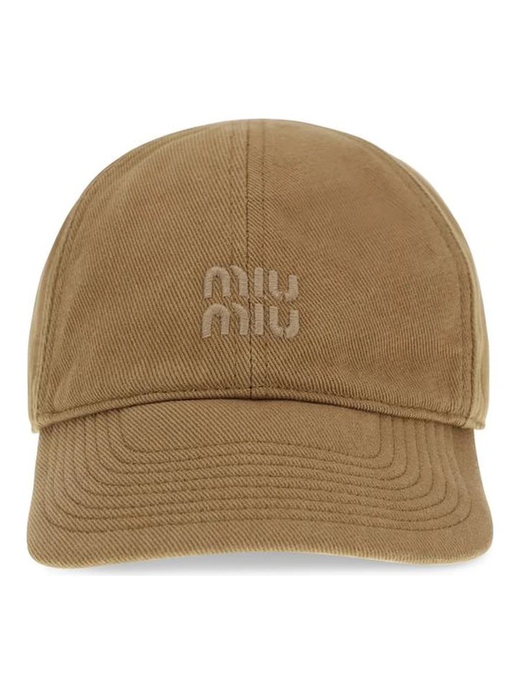 Beige Cotton Cap (Baseball Hat)