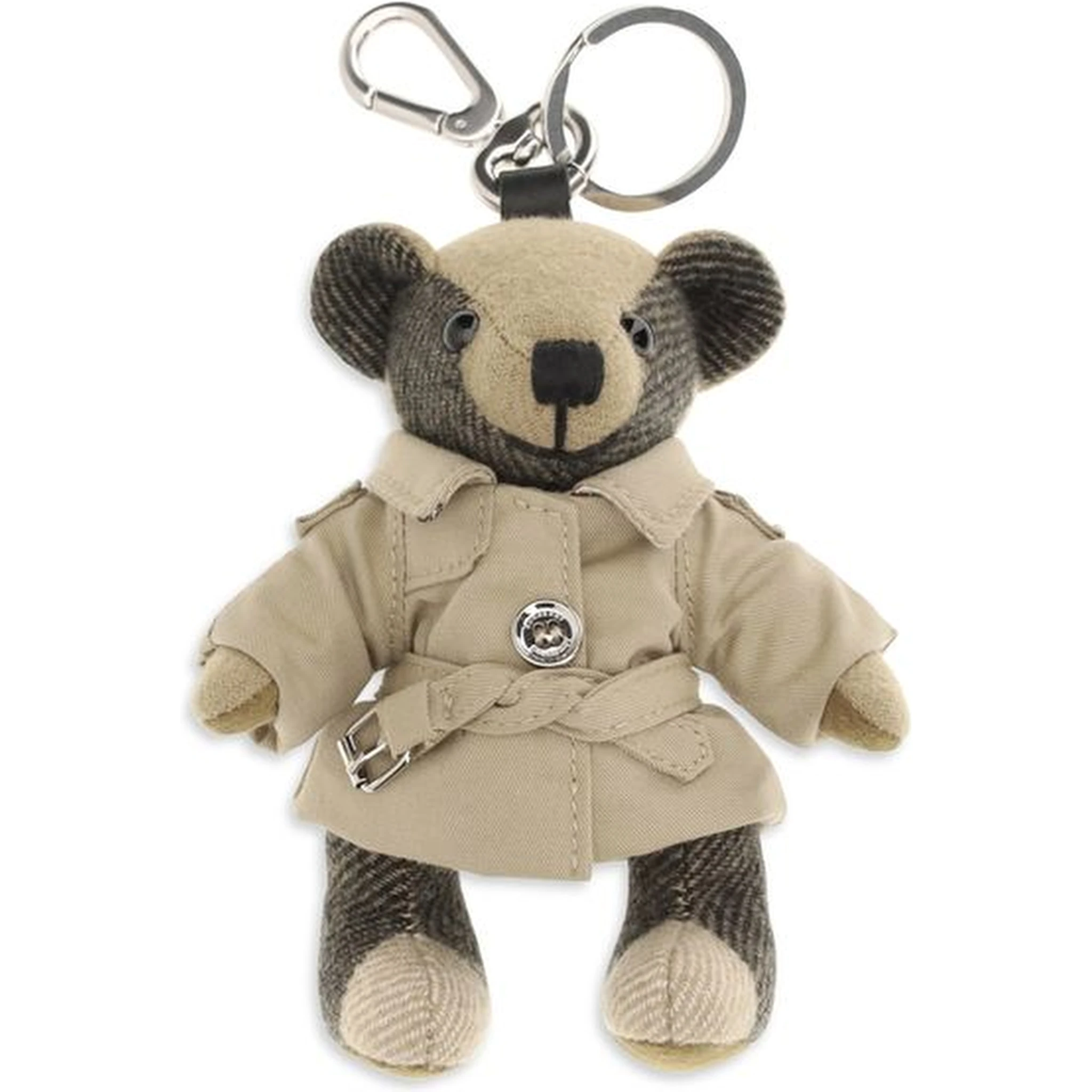 Beige Cashmere Keychain