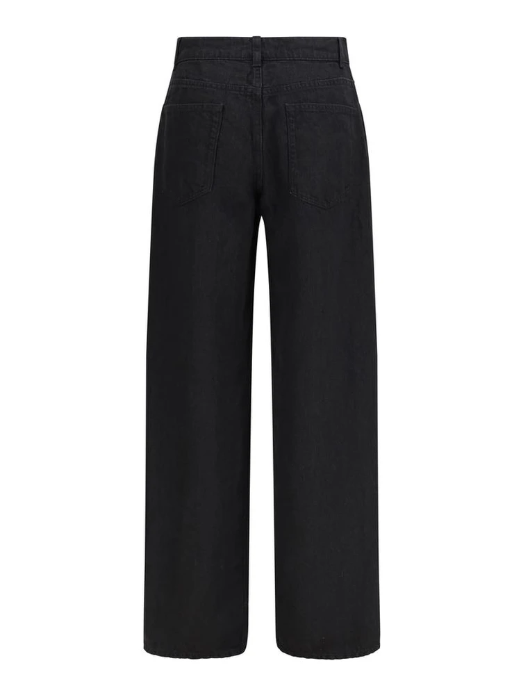 Black Linen Jeans Denim alternative