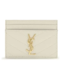 محفظة بوس توروس من جلد العجل البيج