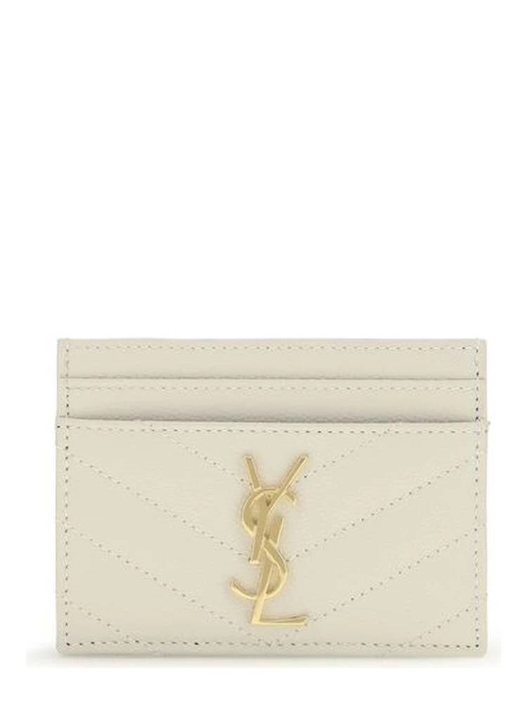 Beige Calf Leather Bos Taurus Wallet