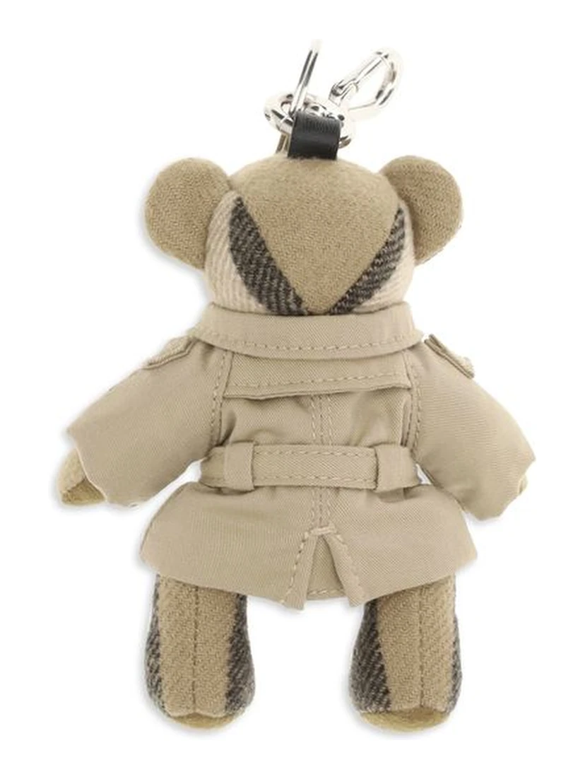 Beige Cashmere Keychain