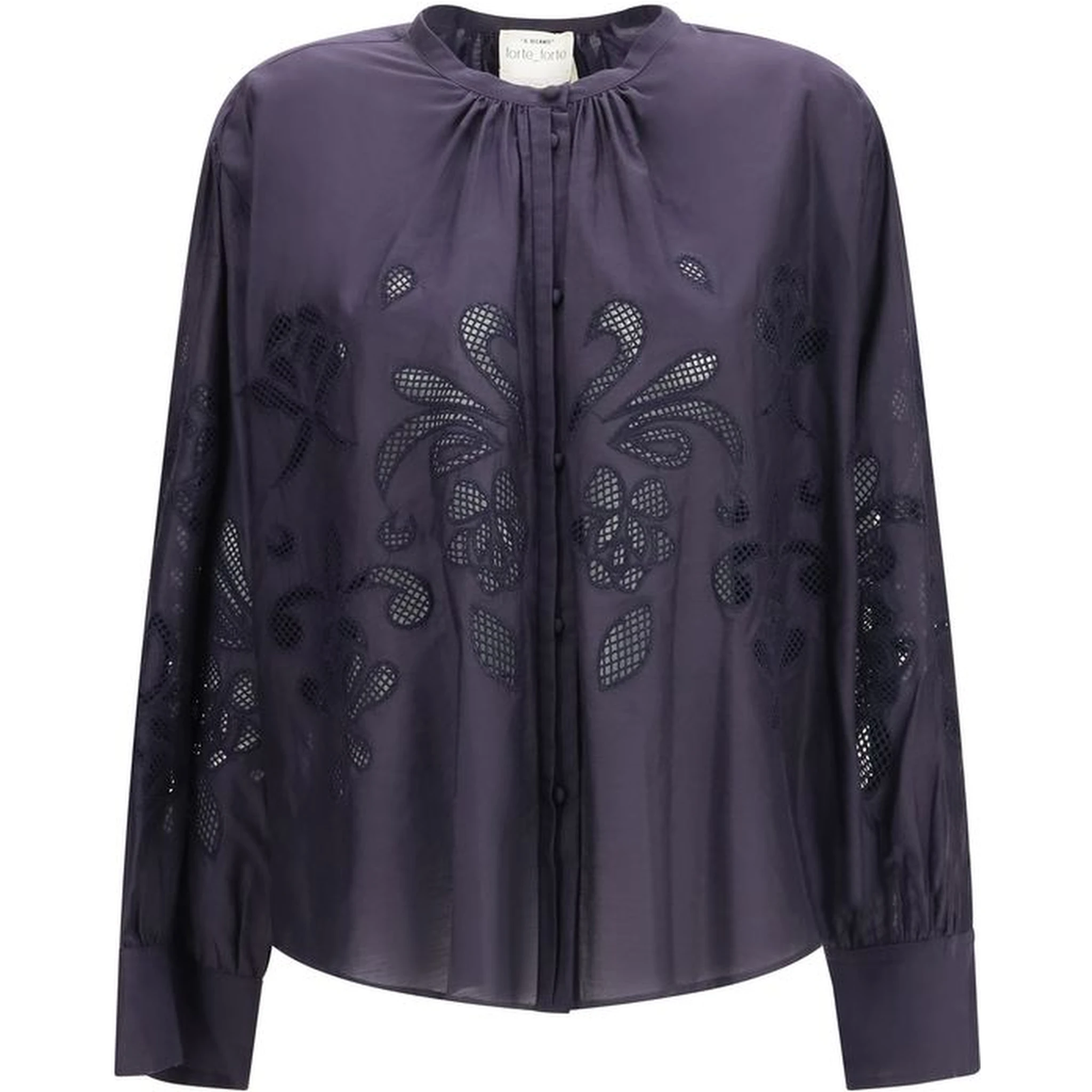 Blue Cotton Pattern Shirt