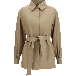 Brown Fleece Wool Coat