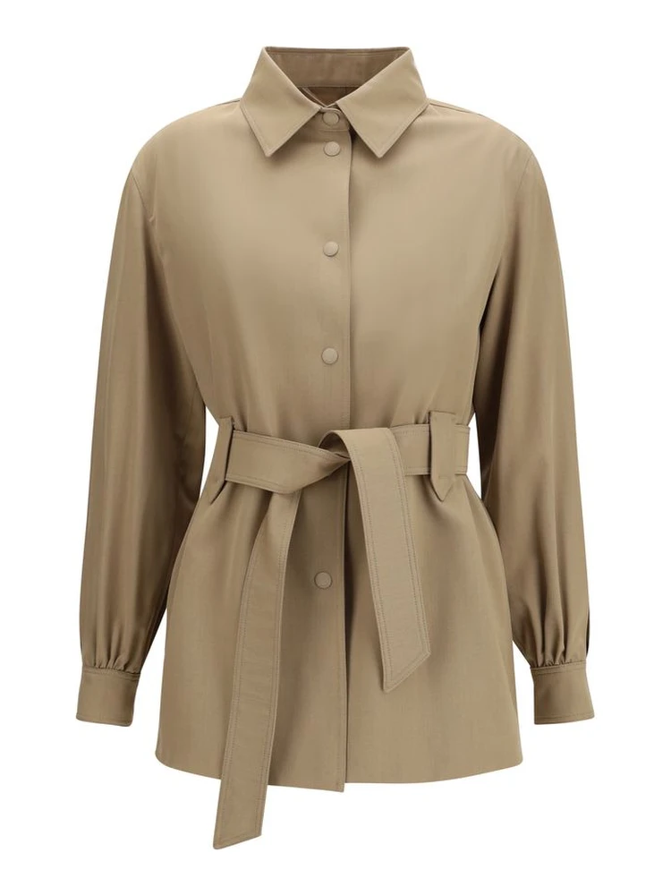 Brown Fleece Wool Coat