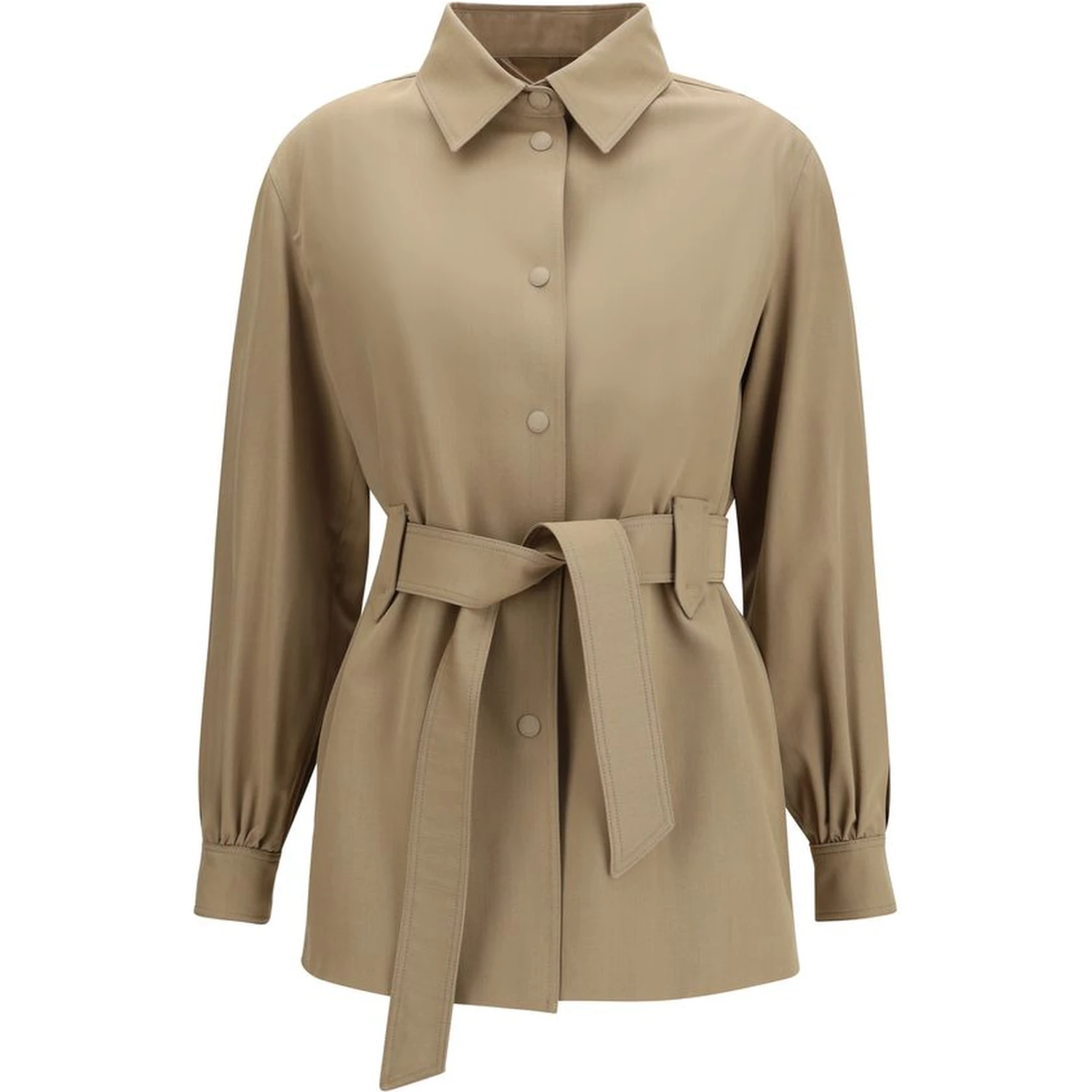 Brown Fleece Wool Coat