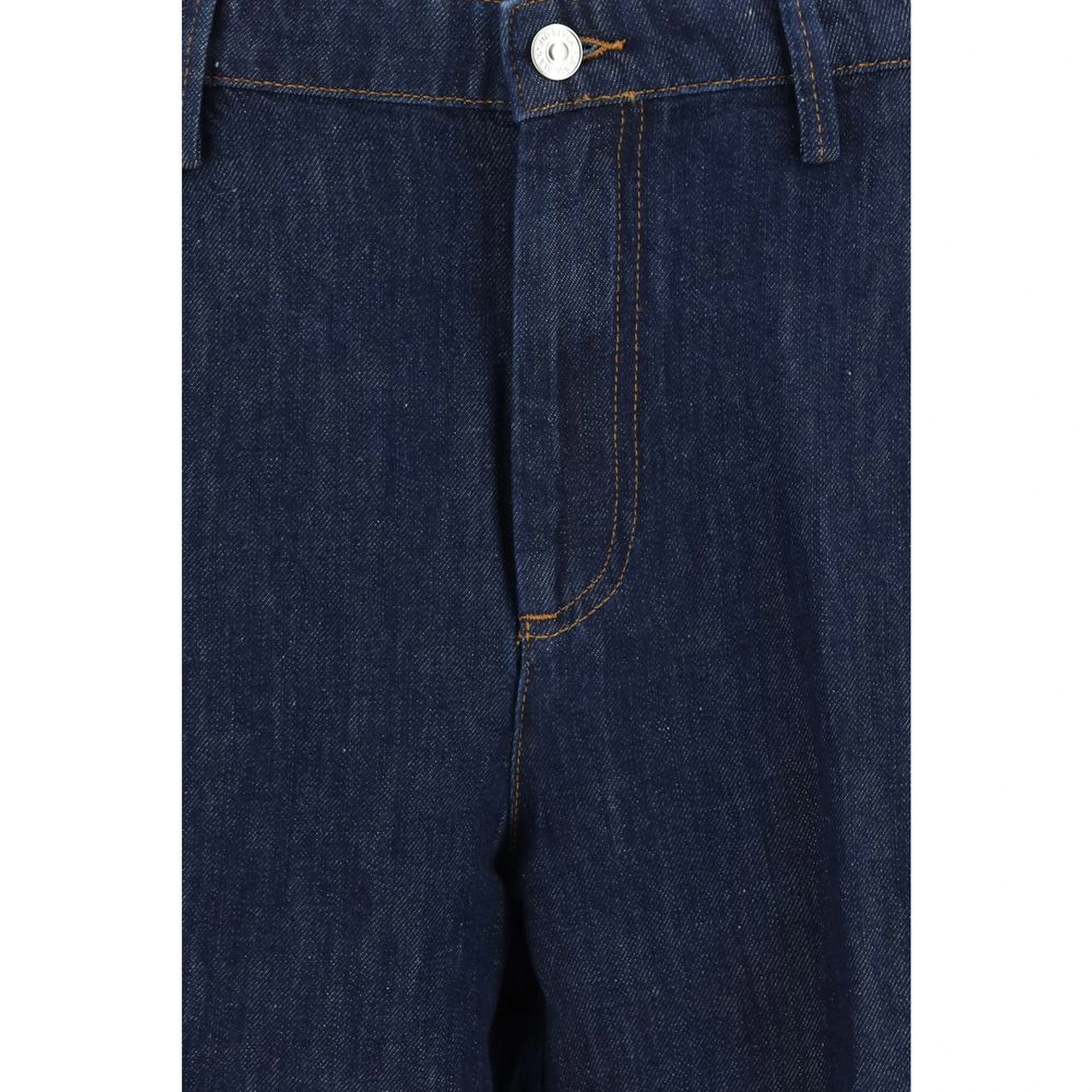Blue Cotton Bermuda Shorts