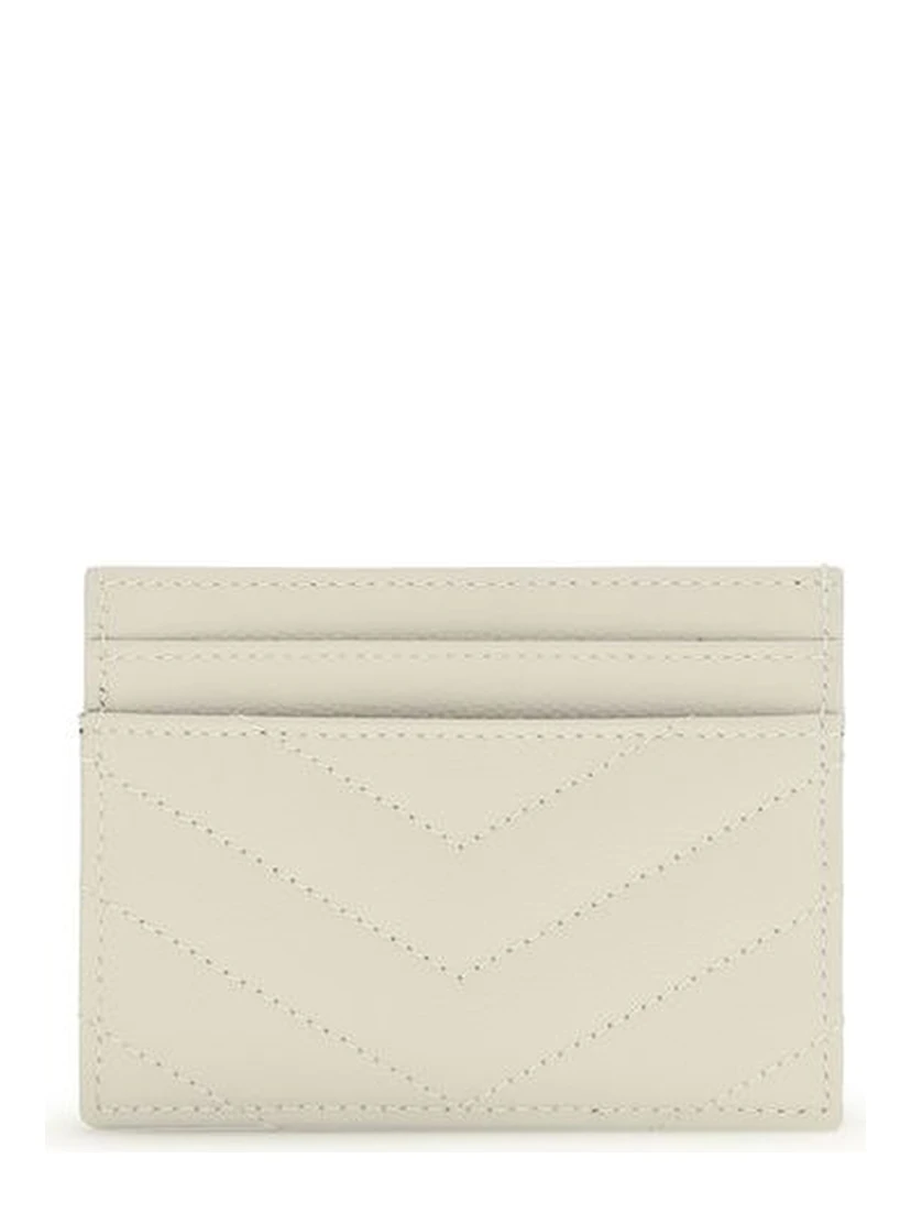 Beige Calf Leather Bos Taurus Wallet