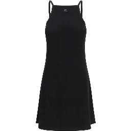 Black Viscose Casual Dress