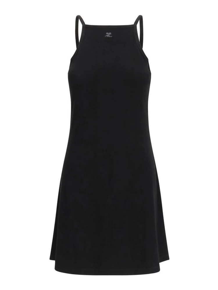 Black Viscose Casual Dress