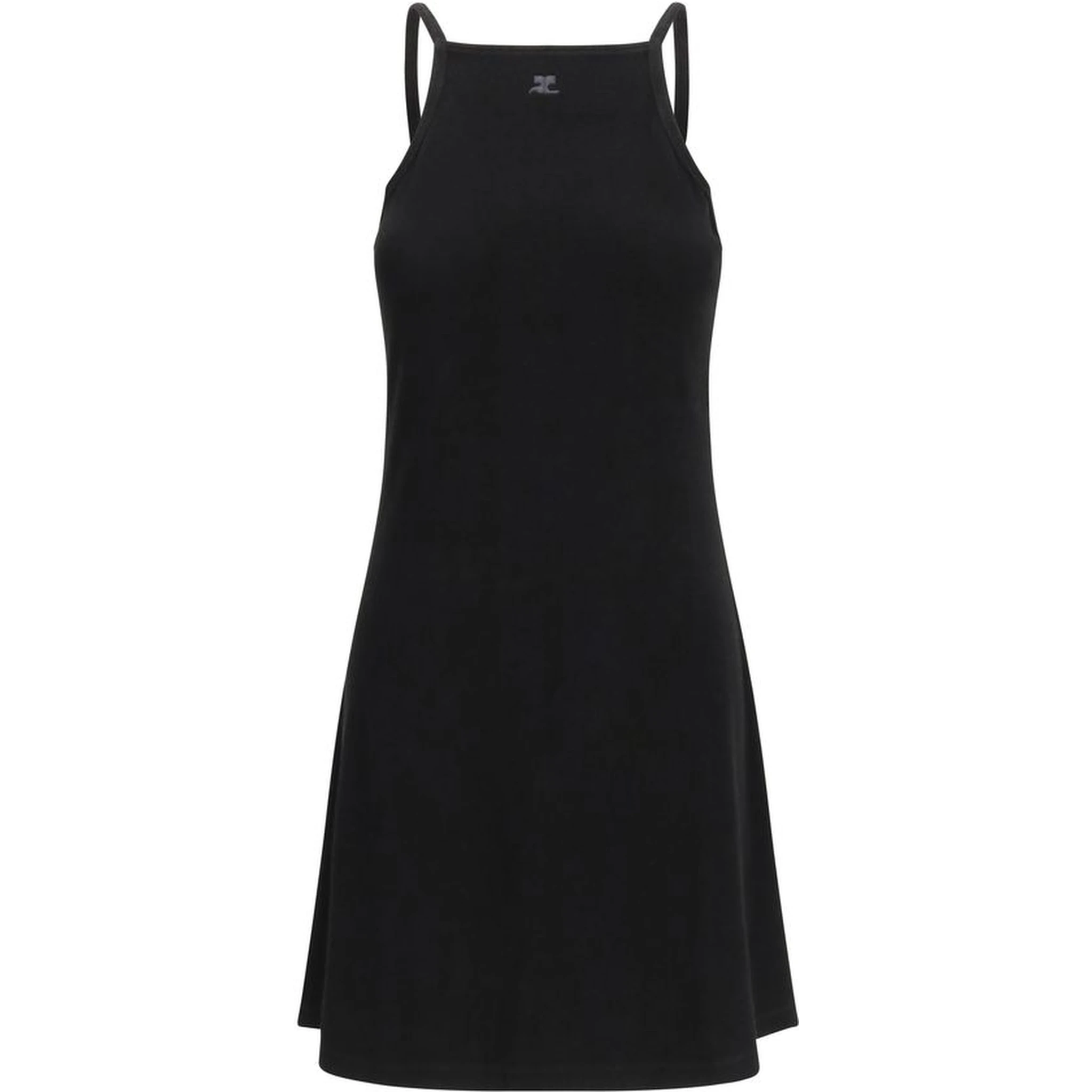 Black Viscose Casual Dress