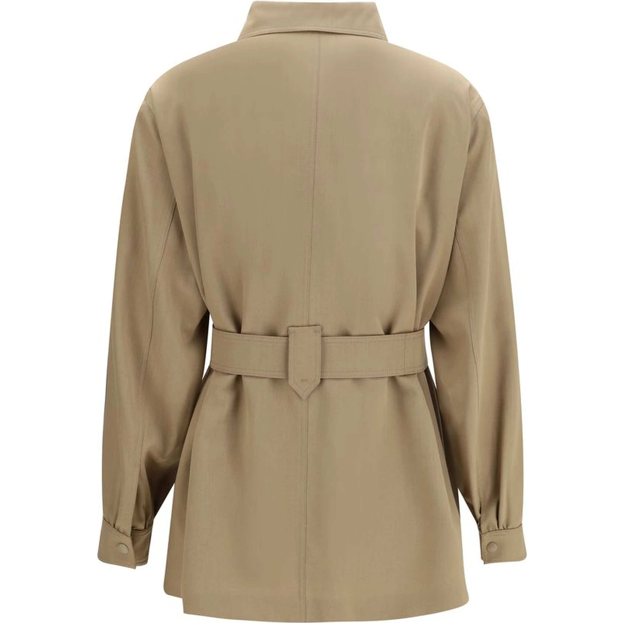 Brown Fleece Wool Coat