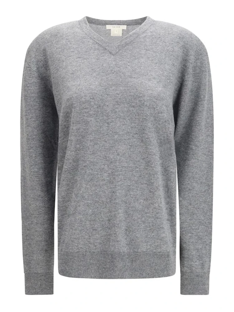 Gray Cashmere Top
