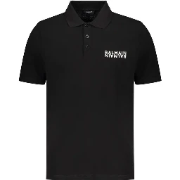 Black Cotton Polo Shirt