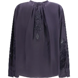 Blue Cotton Pattern Shirt