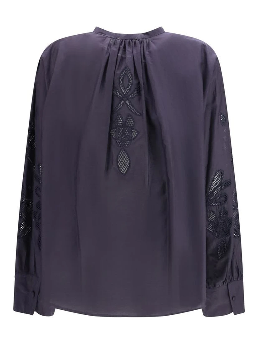 Blue Cotton Pattern Shirt