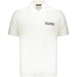 White Cotton Polo Shirt