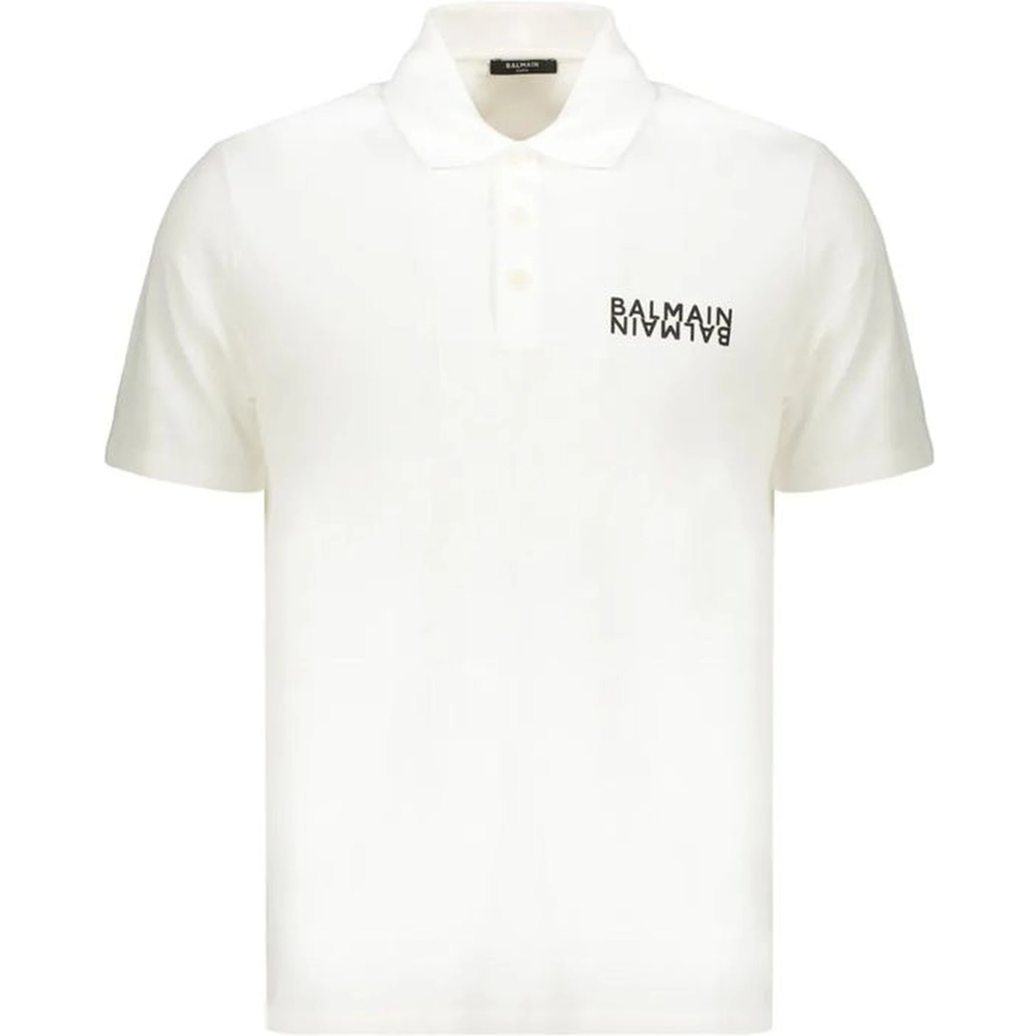 White Cotton Polo Shirt
