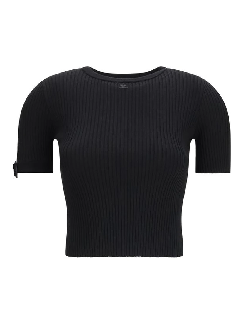 Black Viscose Top