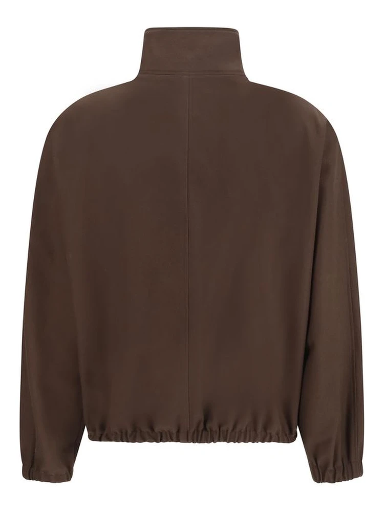 Brown Polyester Bomber alternative