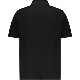 Black Cotton Polo Shirt