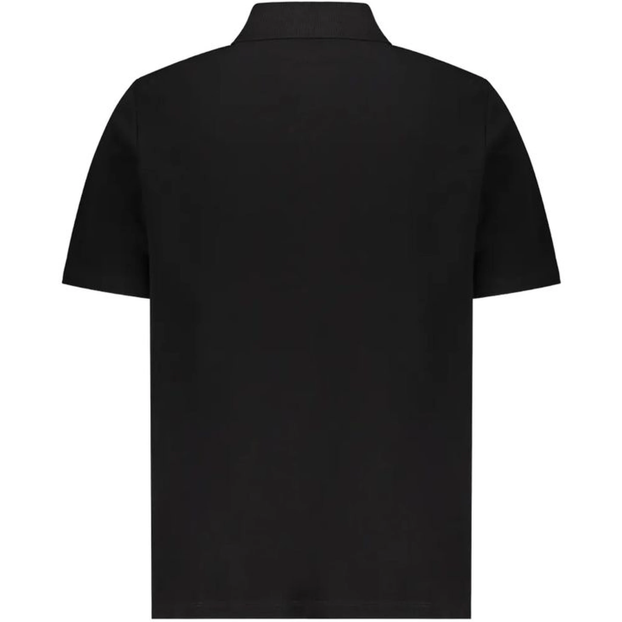 Black Cotton Polo Shirt