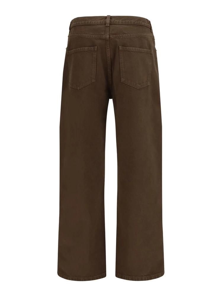 Brown Cotton Straight-Leg Jeans alternative