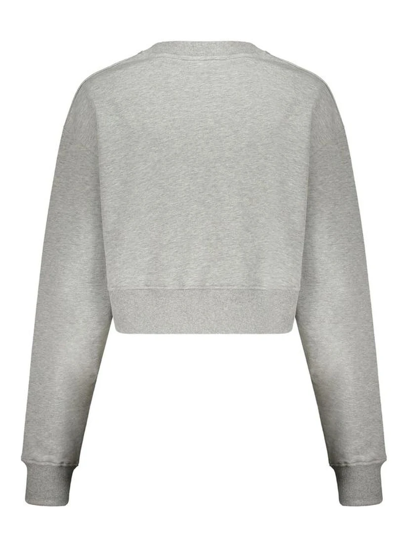 سويت شيرت قطني رمادي