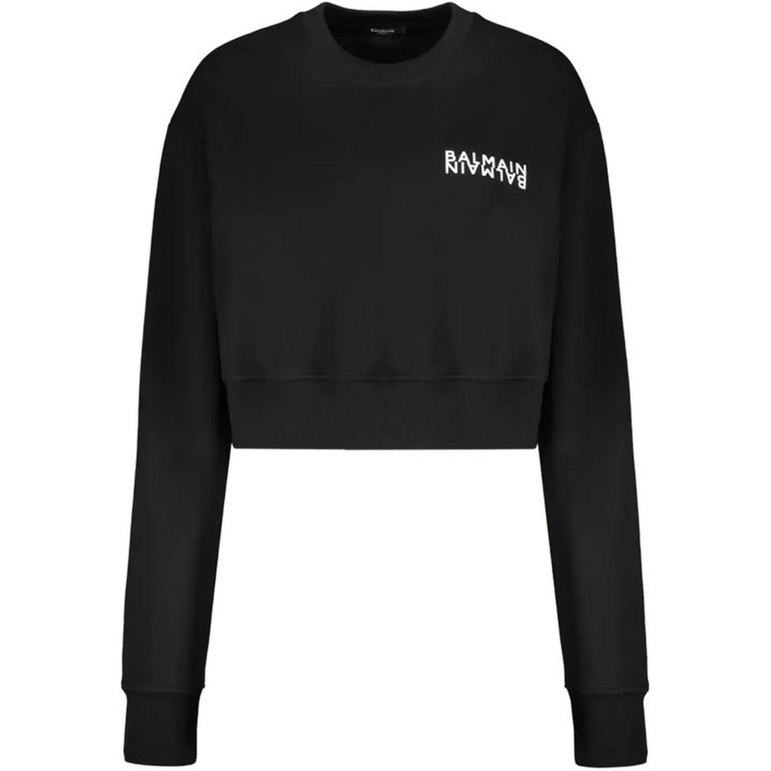Black Cotton Sweatshirt