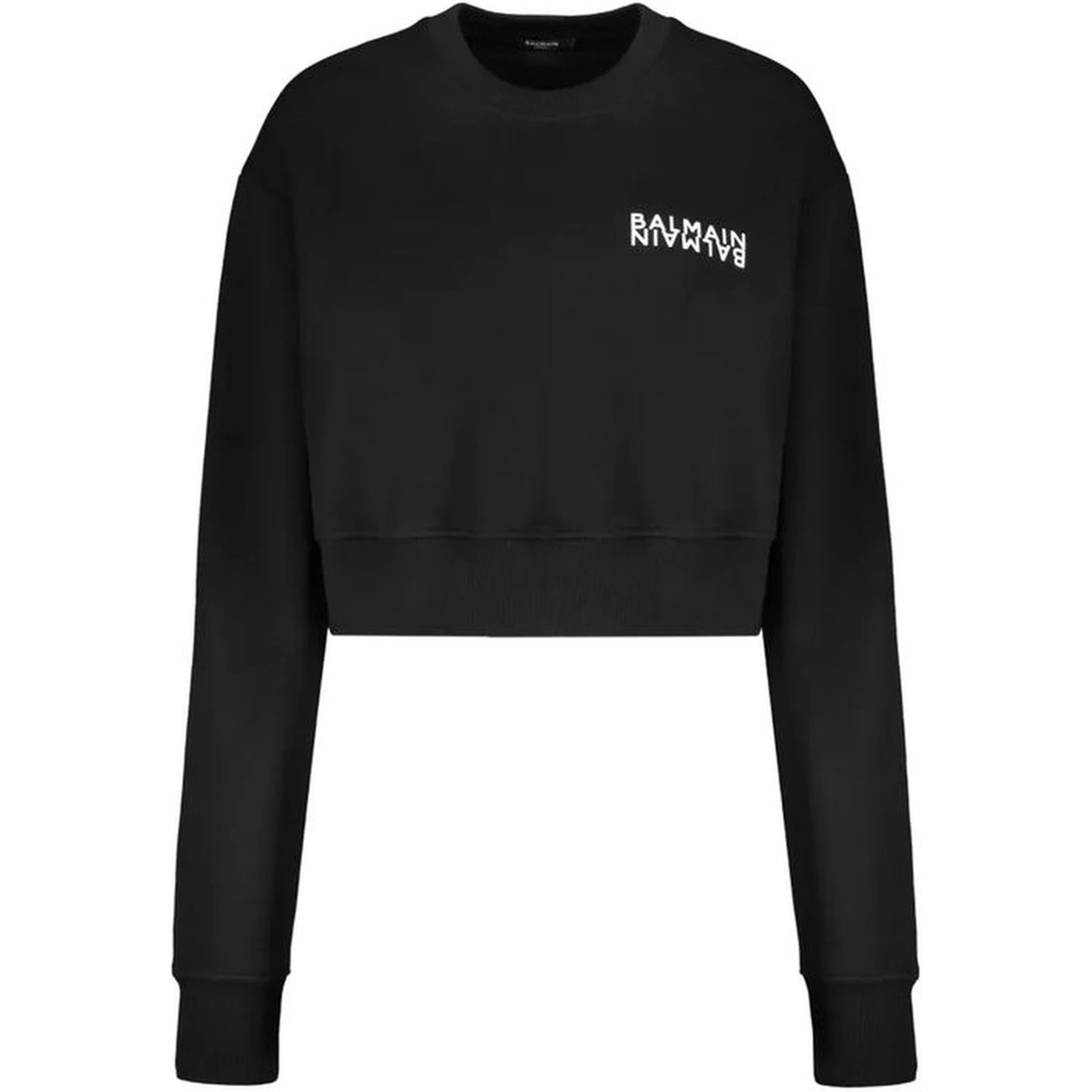 سويت شيرت قطني أسود