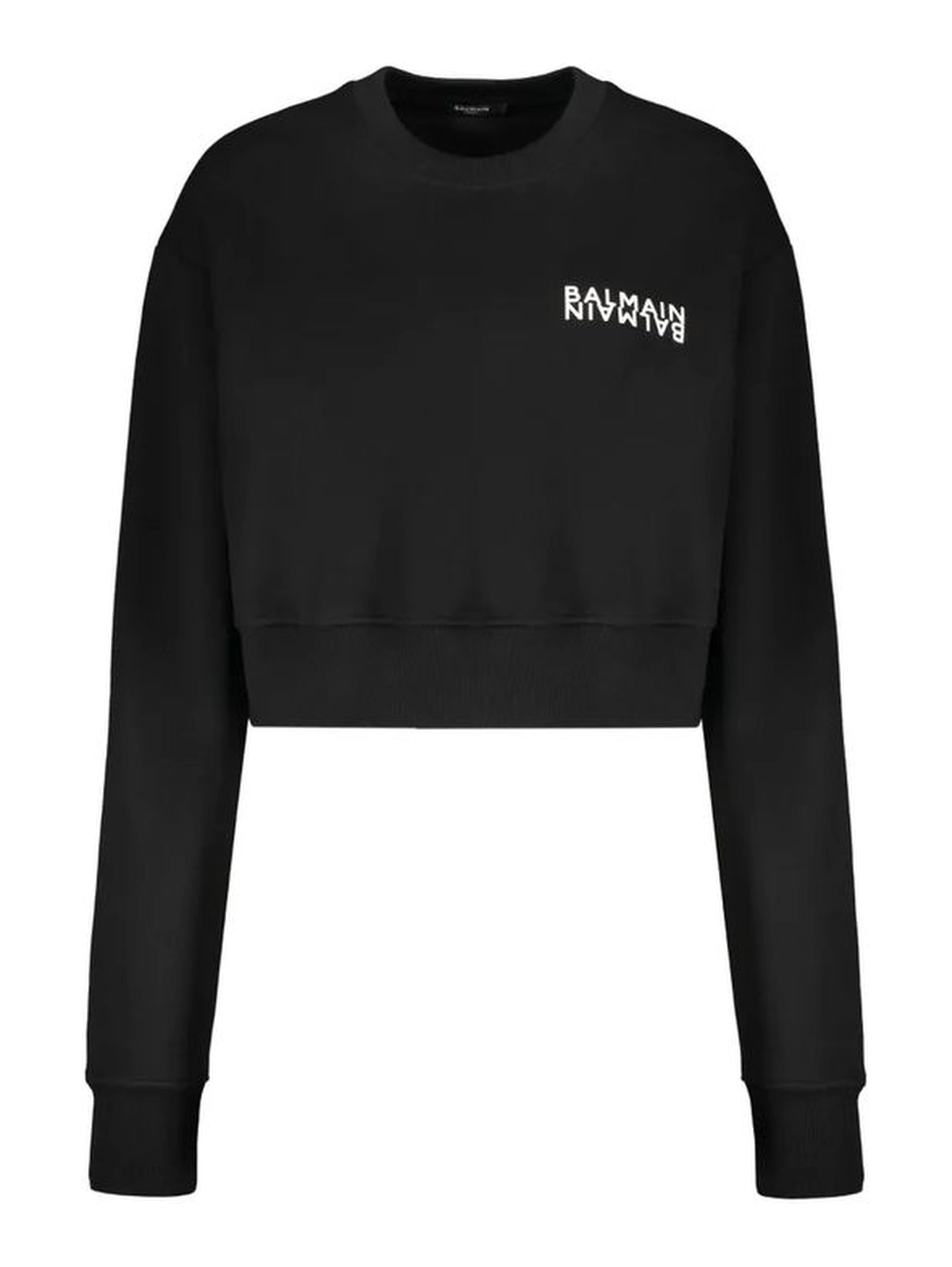 Black Cotton Sweatshirt