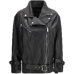 جاكيت جلد أسود