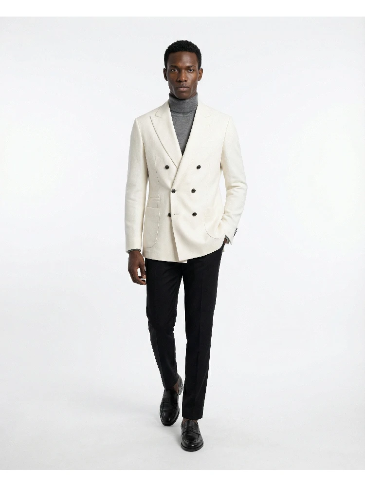 White Wool Blazer