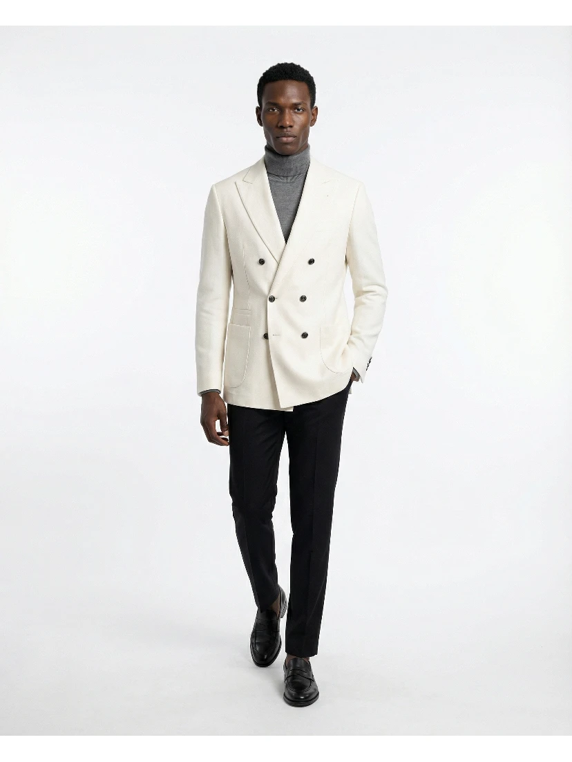 White Wool Blazer