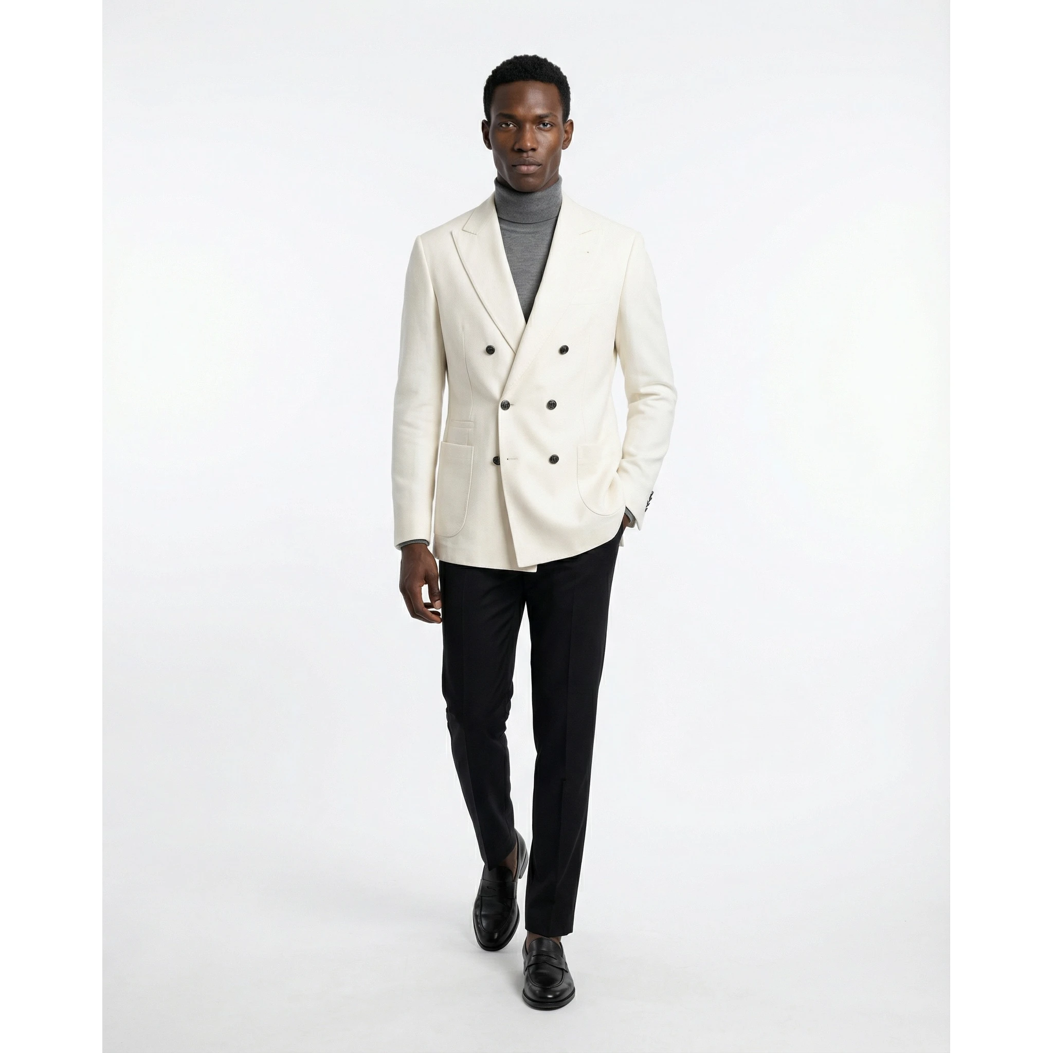 White Wool Blazer