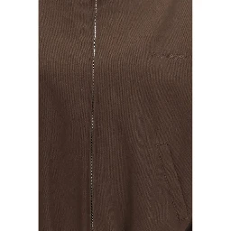 Brown Polyester Bomber