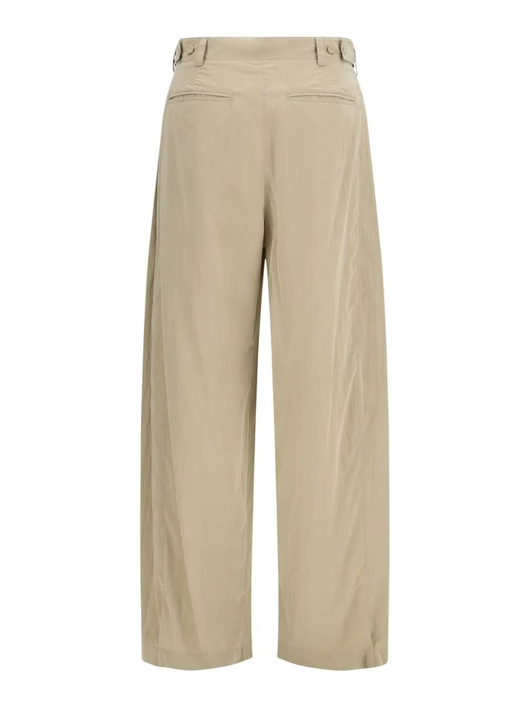 Beige Silk Casual Pants alternative