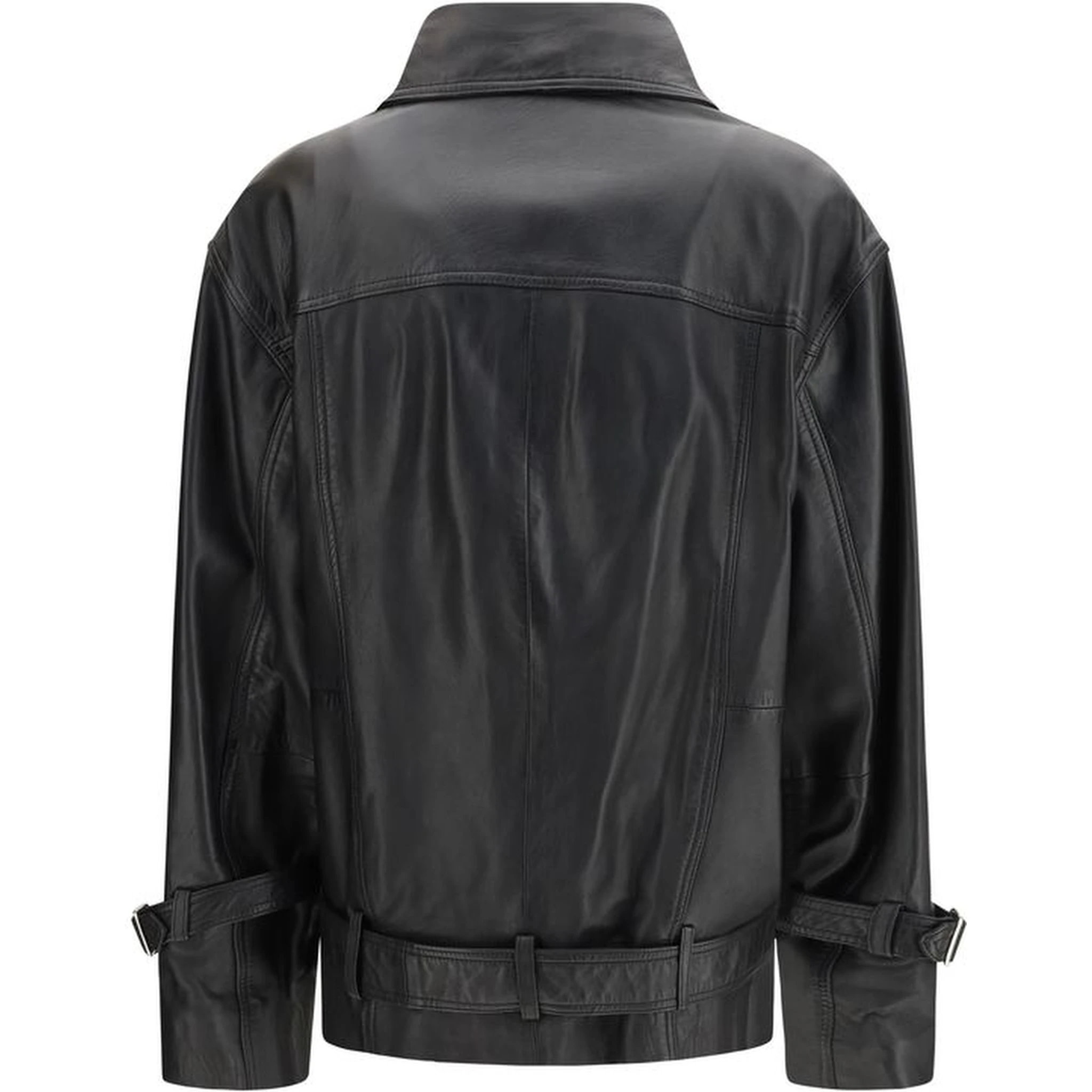 جاكيت جلد أسود