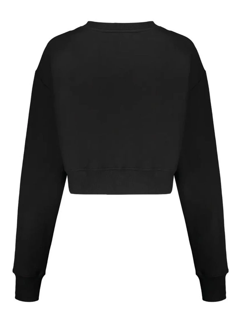 سويت شيرت قطني أسود